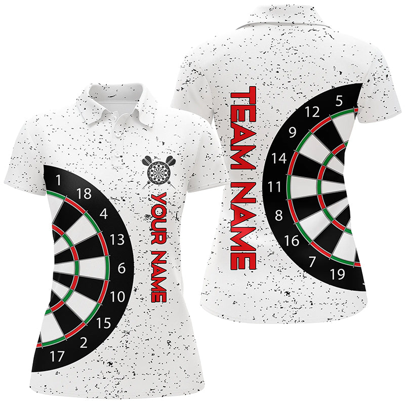 Personalized White Grunge Dartboard Custom Dart Team