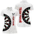 Personalized White Grunge Dartboard Custom Dart Team