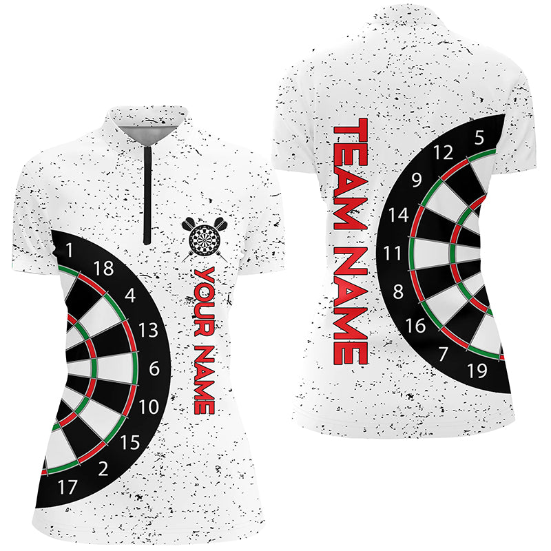 Personalized White Grunge Dartboard Custom Dart Team