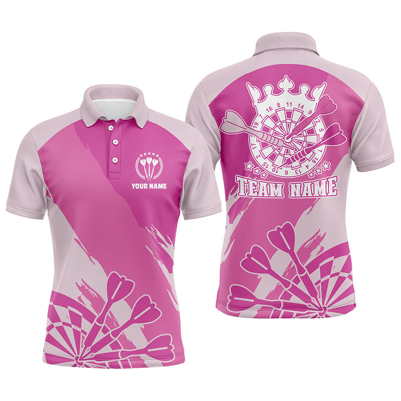 Personalized Pink Darts Quarter-Zip Custom Cool Dart Darts