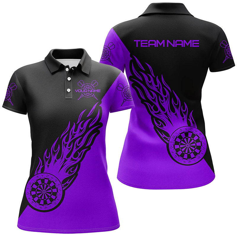 Personalized Purple Black Flame Darts Darts Dart