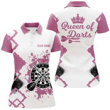 Queen Of Darts Pink White Darts Custom Cute Darts