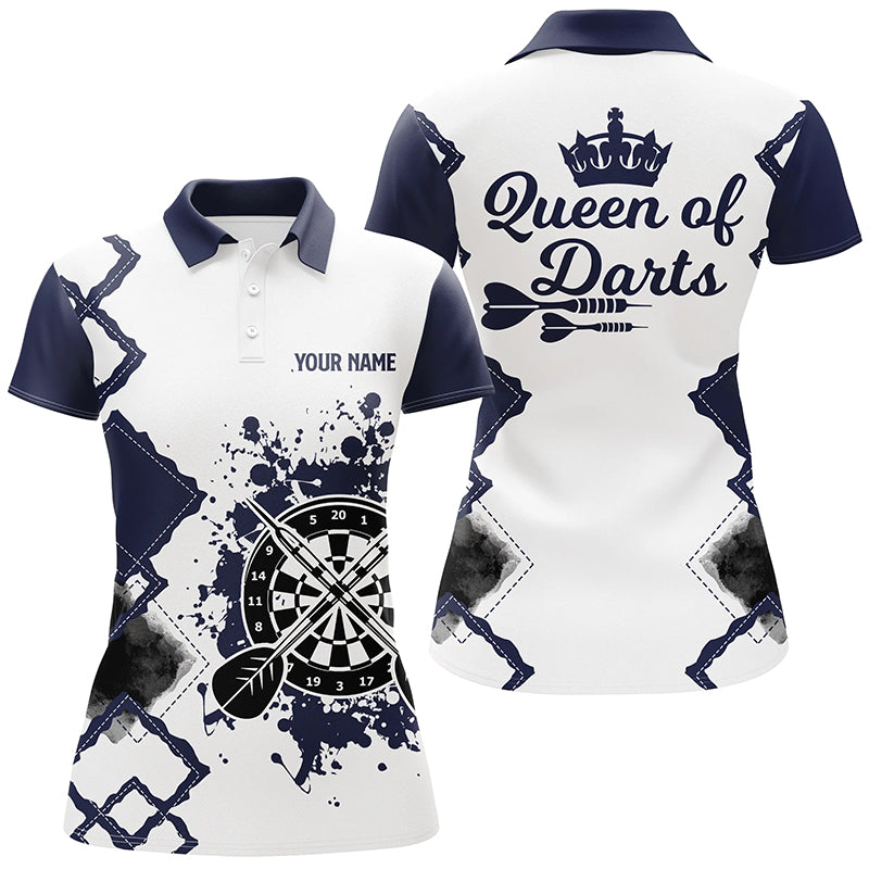 Queen Of Darts Navy White Darts Custom Cool Darts