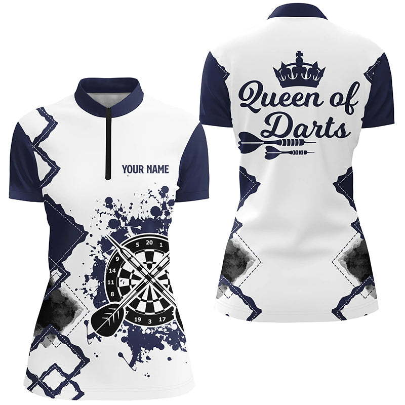Queen Of Darts Navy White Darts Custom Cool Darts