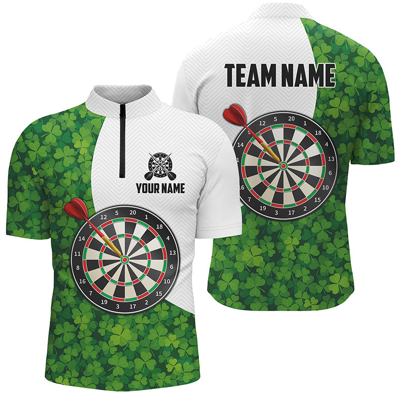 St Patrick Day Green Clover Leaf Darts Custom Dart
