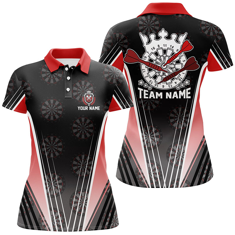 Personalized Black Red Darts Quarter-zip Custom Dart Darts