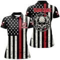 Personalized Skull American Flag Darts Quarter-zip Patriotic Darts
