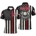 Personalized Skull American Flag Darts Quarter-zip Patriotic Darts