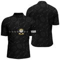 Darts Board Heart Beat Black Darts Pattern Quarter-Zip Custom Darts