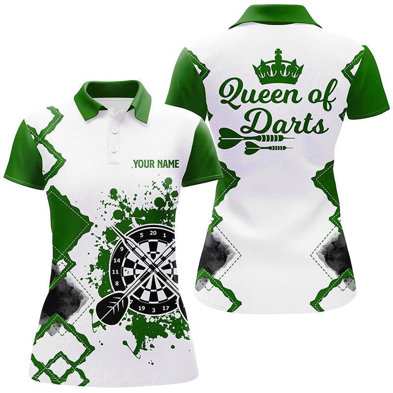 Queen Of Darts Green White Darts Customized Cool Darts