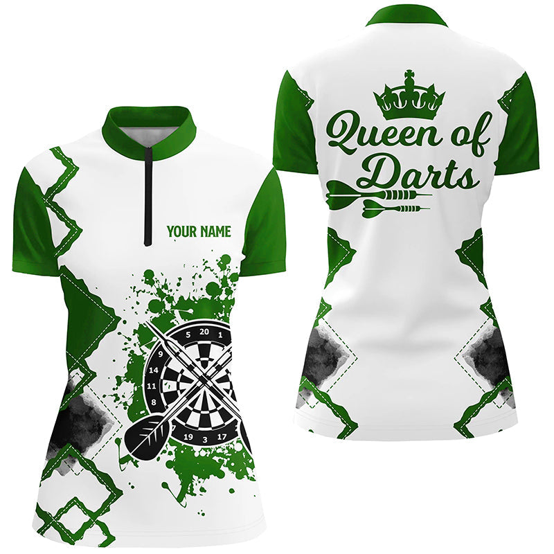Queen Of Darts Green White Darts Customized Cool Darts