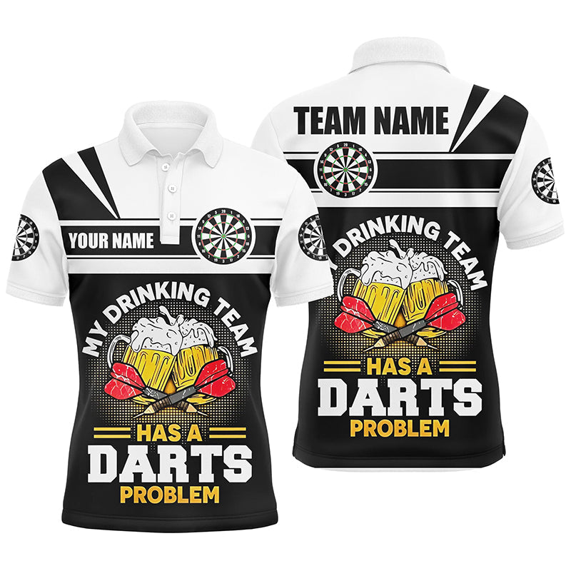 My Drinking Team Beer Darts Quarter-Zip Customized Darts Dart