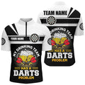 My Drinking Team Beer Darts Quarter-Zip Customized Darts Dart