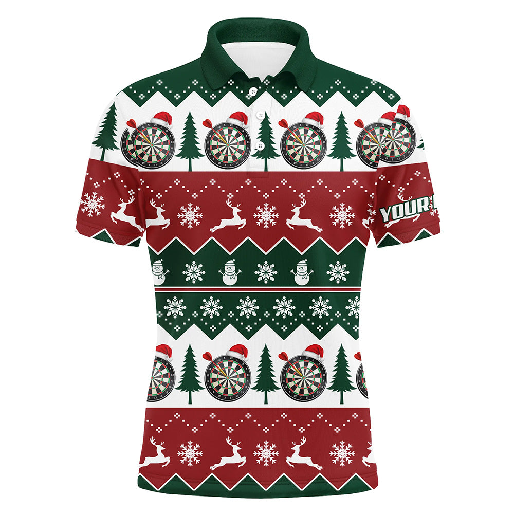 Christmas Tree Snowflakes Darts Quarter-Zip Custom Christmas Darts