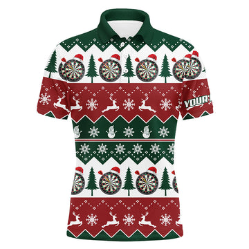 Christmas Tree Snowflakes Darts Quarter-Zip Custom Christmas Darts