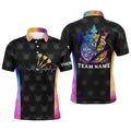 Darts Heartbeat Tie Dye Quarter-Zip Personalized Darts Dart