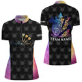 Darts Heartbeat Tie Dye Quarter-Zip Personalized Darts Dart