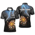 Personalized Thunder Lightning Black Darts Quarter-Zip Custom Dart