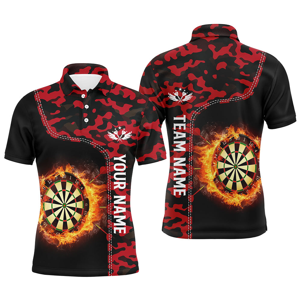 Red Camo Flame Darts Board Darts Custom Dart