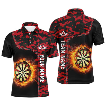 Red Camo Flame Darts Board Darts Custom Dart