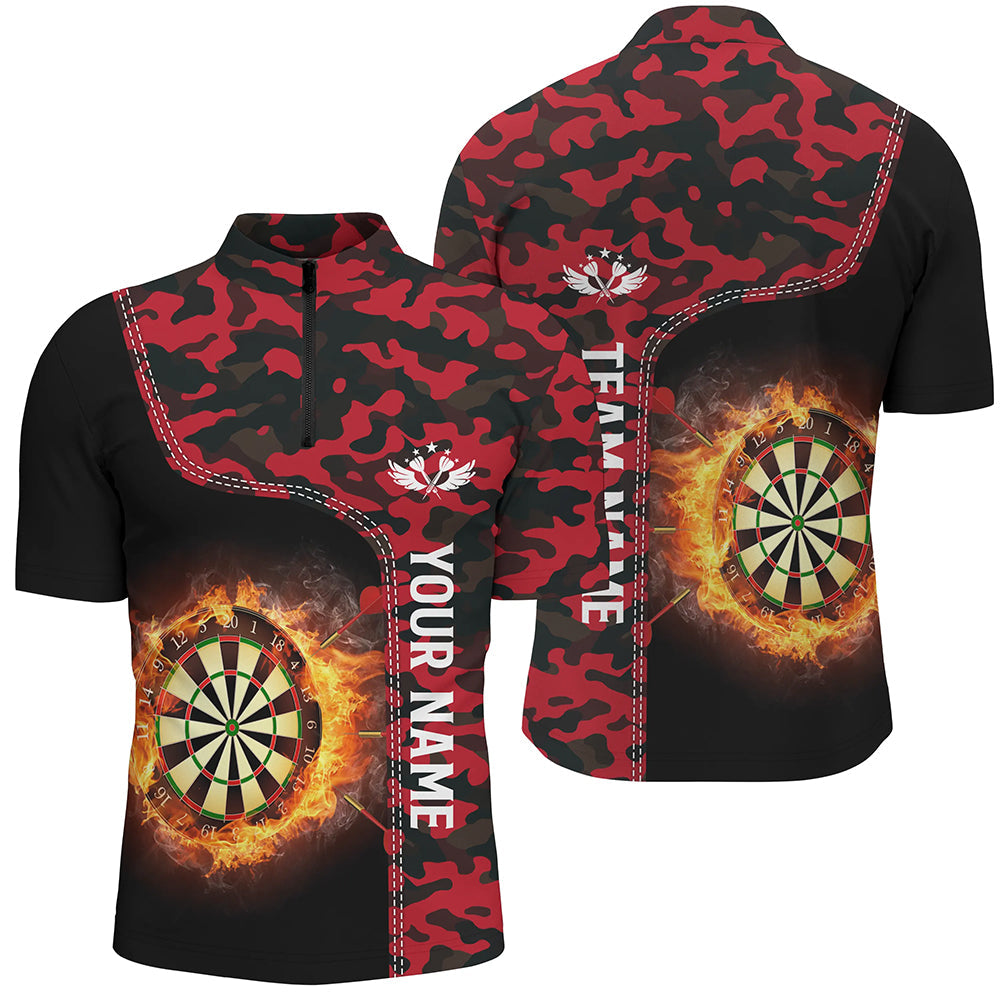 Red Camo Flame Darts Board Darts Custom Dart