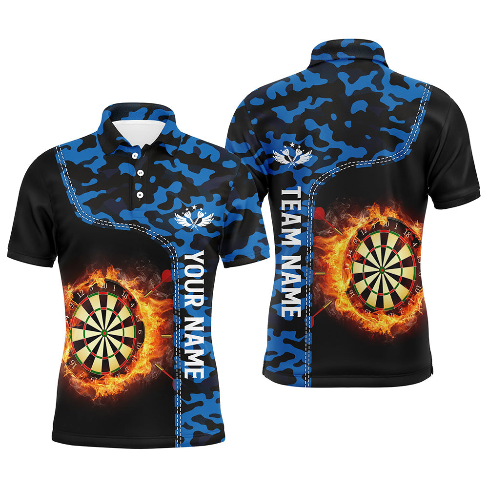 Blue Camo Flame Darts Board Women Darts Custom Dart