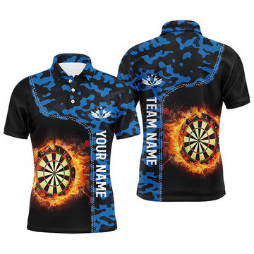 Blue Camo Flame Darts Board Women Darts Custom Dart