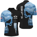 Blue Camo Skull American Flag Darts Custom Patriotic Dart