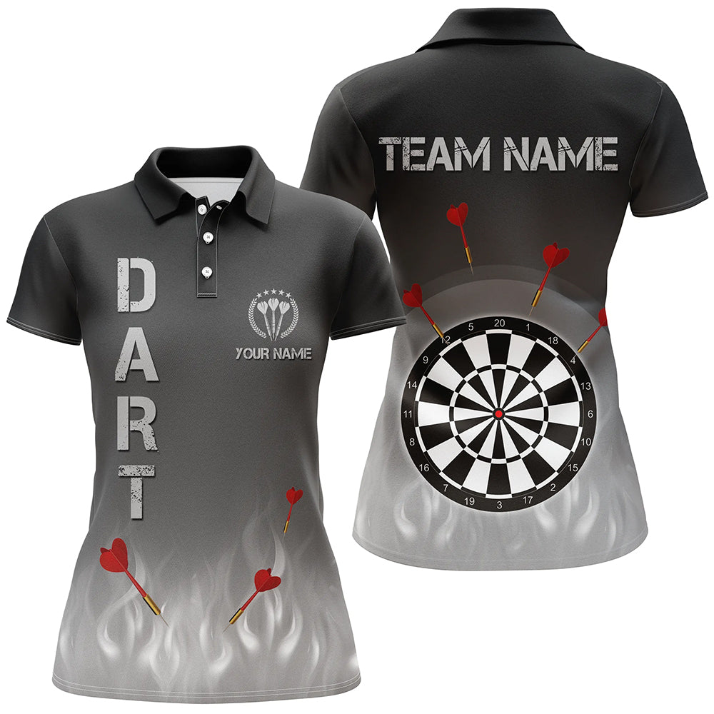 Gradient Black Grey Fire Flame Darts Custom Cool Darts