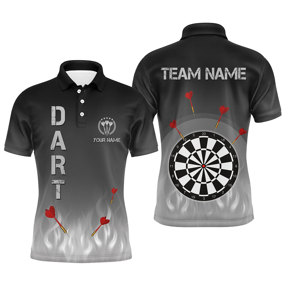 Gradient Black Grey Fire Flame Darts Custom Cool Darts