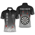 Gradient Black Grey Fire Flame Darts Custom Cool Darts