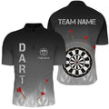 Gradient Black Grey Fire Flame Darts Custom Cool Darts