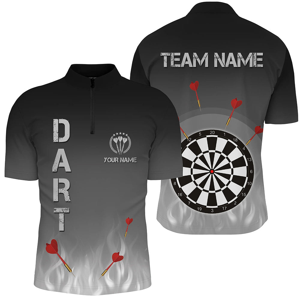 Gradient Black Grey Fire Flame Darts Custom Cool Darts