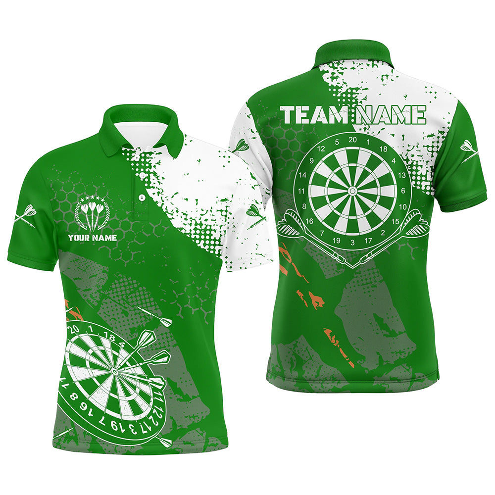 Retro Green White Pattern Custom Darts Dart Team