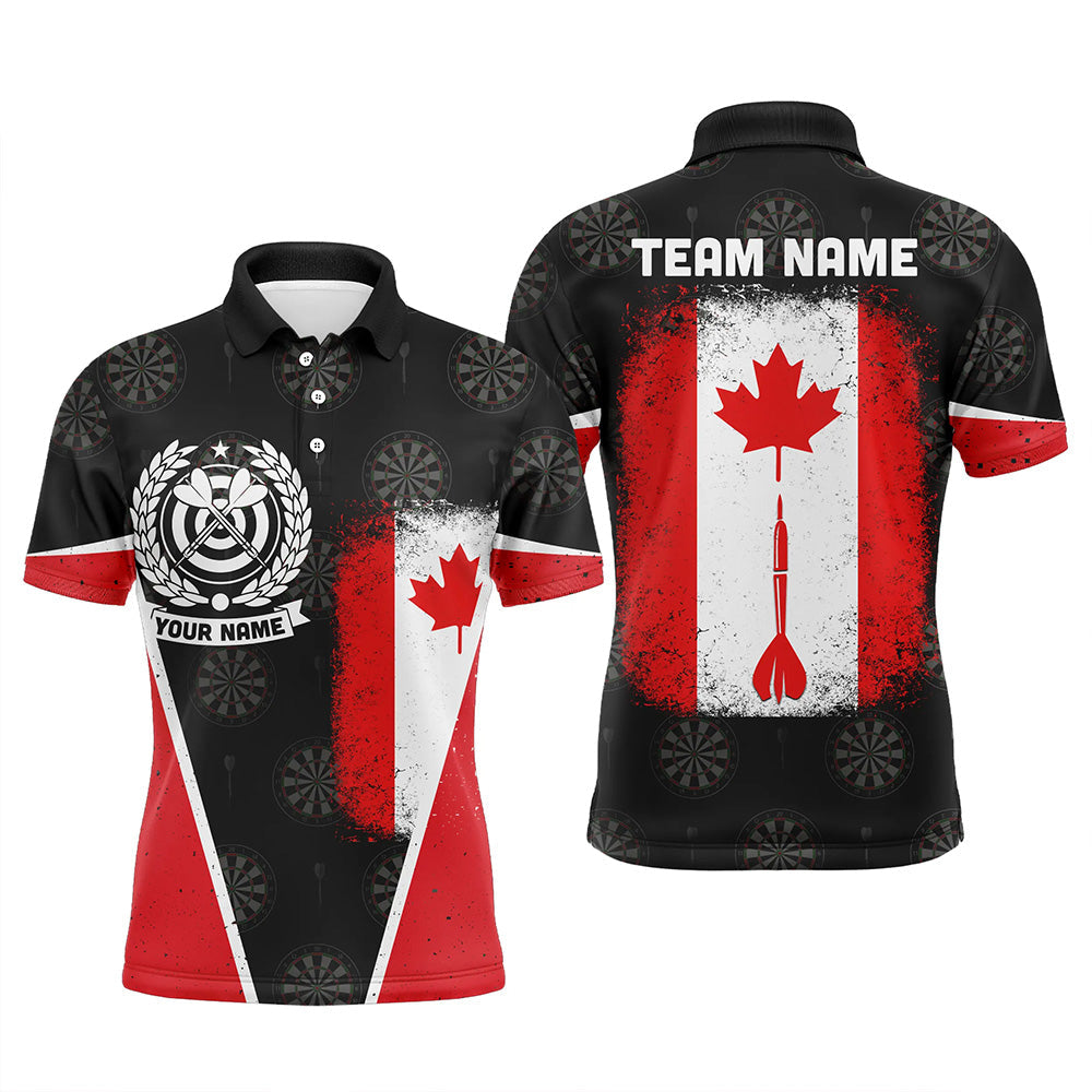 Retro Canada Flag Darts Quarter-zip Custom Patriotic Women Darts Dart
