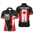 Retro Canada Flag Darts Quarter-zip Custom Patriotic Women Darts Dart