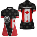 Retro Canada Flag Darts Quarter-zip Custom Patriotic Women Darts Dart