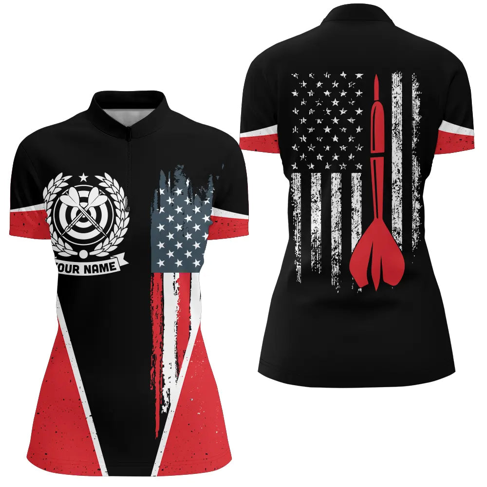Retro American Flag Darts Custom Name Patriotic Darts