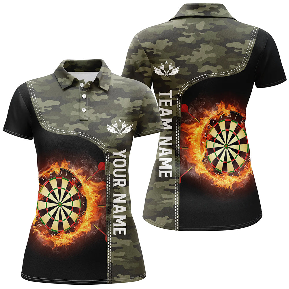 Green Camo Flame Darts Board Custom Darts Dart