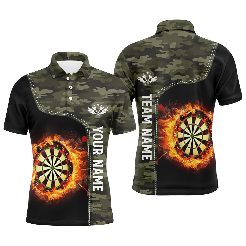 Green Camo Flame Darts Board Custom Darts Dart