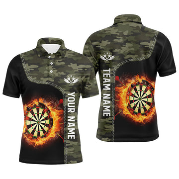 Green Camo Flame Darts Board Custom Darts Dart