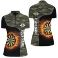 Green Camo Flame Darts Board Custom Darts Dart