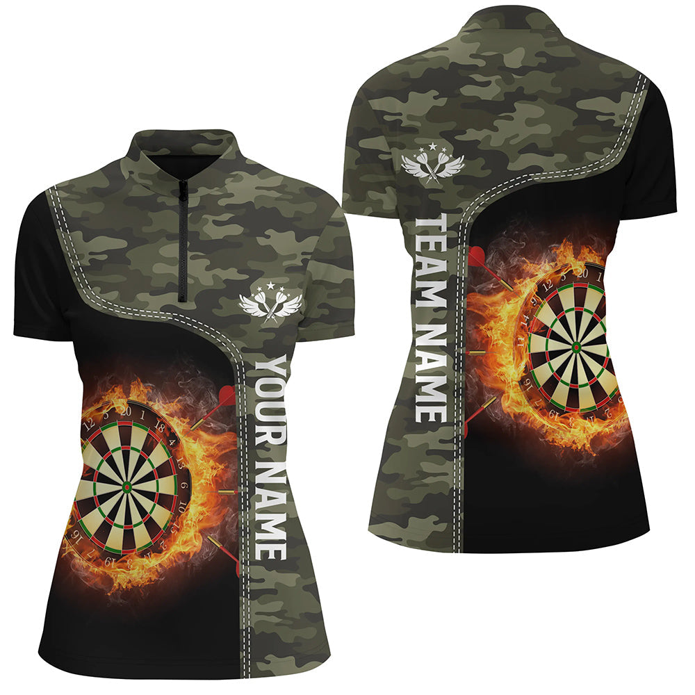 Green Camo Flame Darts Board Custom Darts Dart