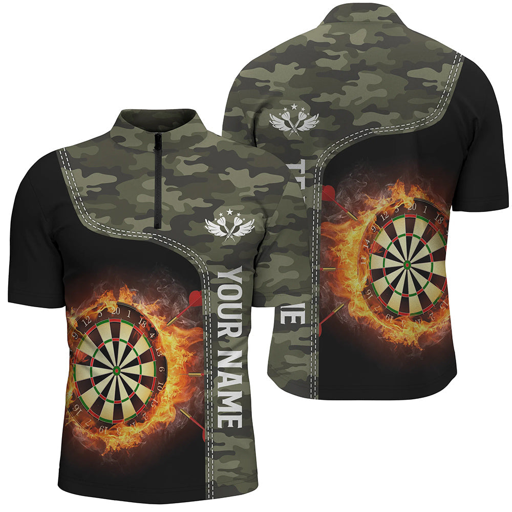 Green Camo Flame Darts Board Custom Darts Dart