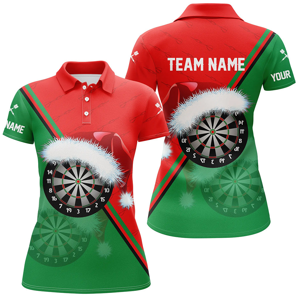Red Green Santa Darts Board Christmas Darts Custom Dart