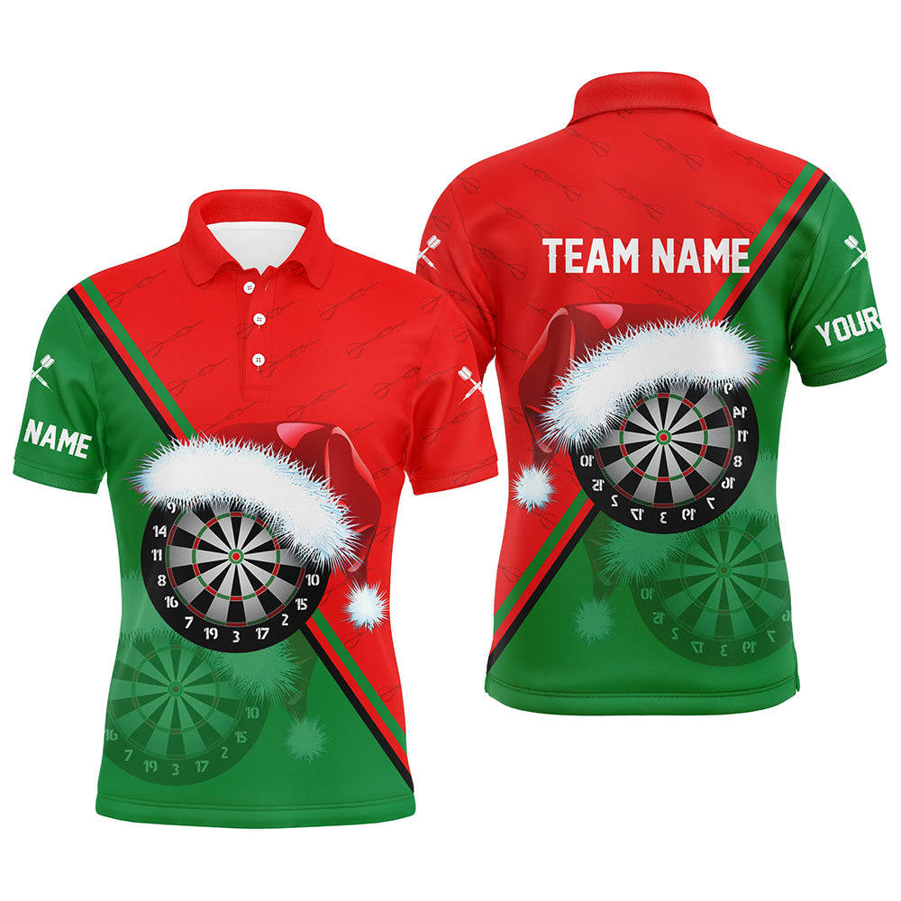 Red Green Santa Darts Board Christmas Darts Custom Dart