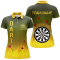 Gradient Green Yellow Fire Flame Darts Custom Darts