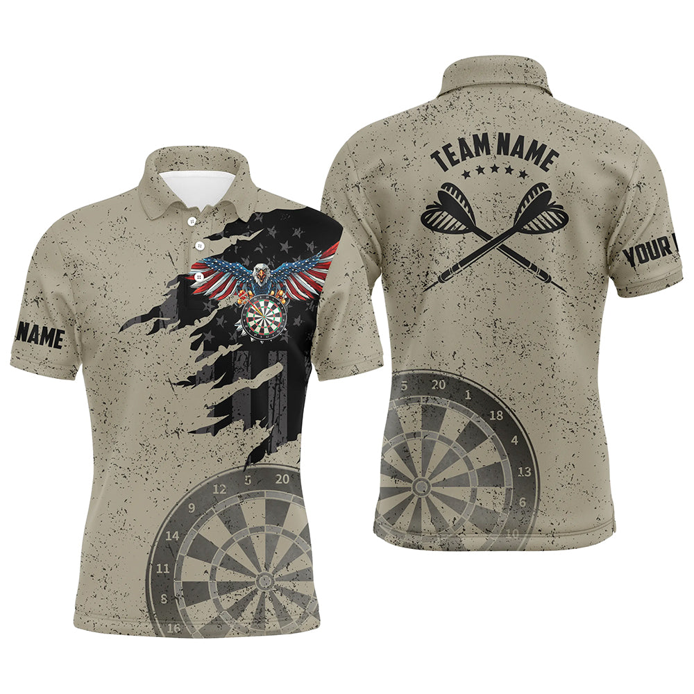 Eagle Retro American Flag Patriotic Darts Grunge Custom Men Dart