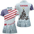 Christmas American Flag Darts Quarter-Zip Custom Patriotic Dart