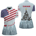 Christmas American Flag Darts Quarter-Zip Custom Patriotic Dart
